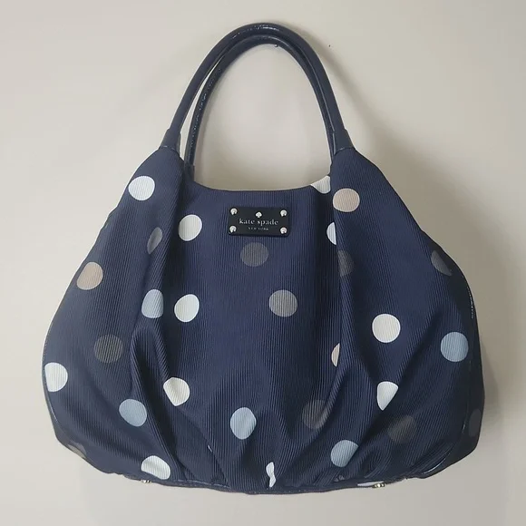 Katespade New York prak Row karen hobo polkadot handbags